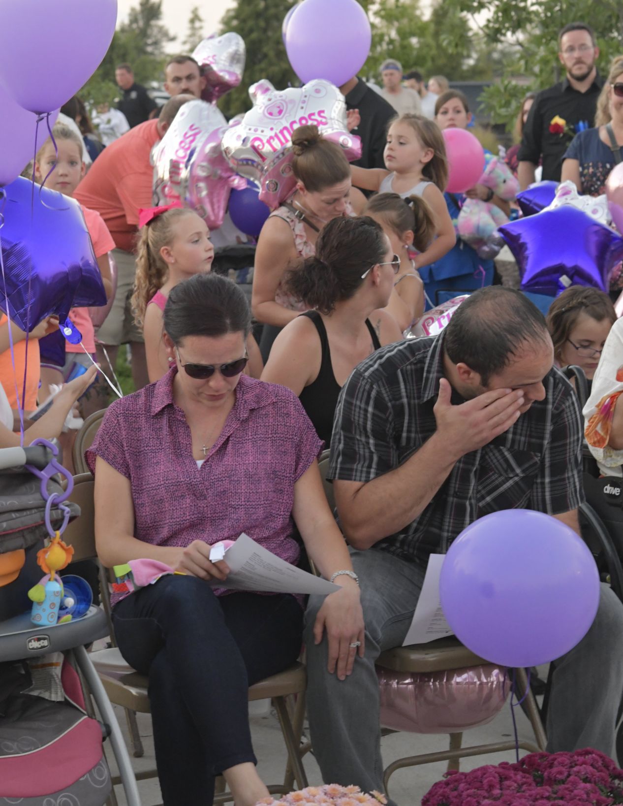 Balloon release and candlelight vigil